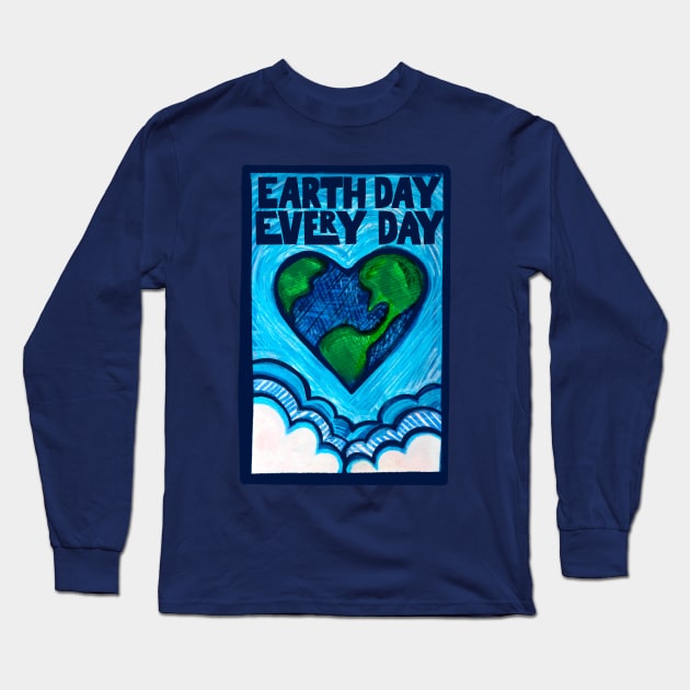 Earth Day is Every Day Long Sleeve T-Shirt by bubbsnugg